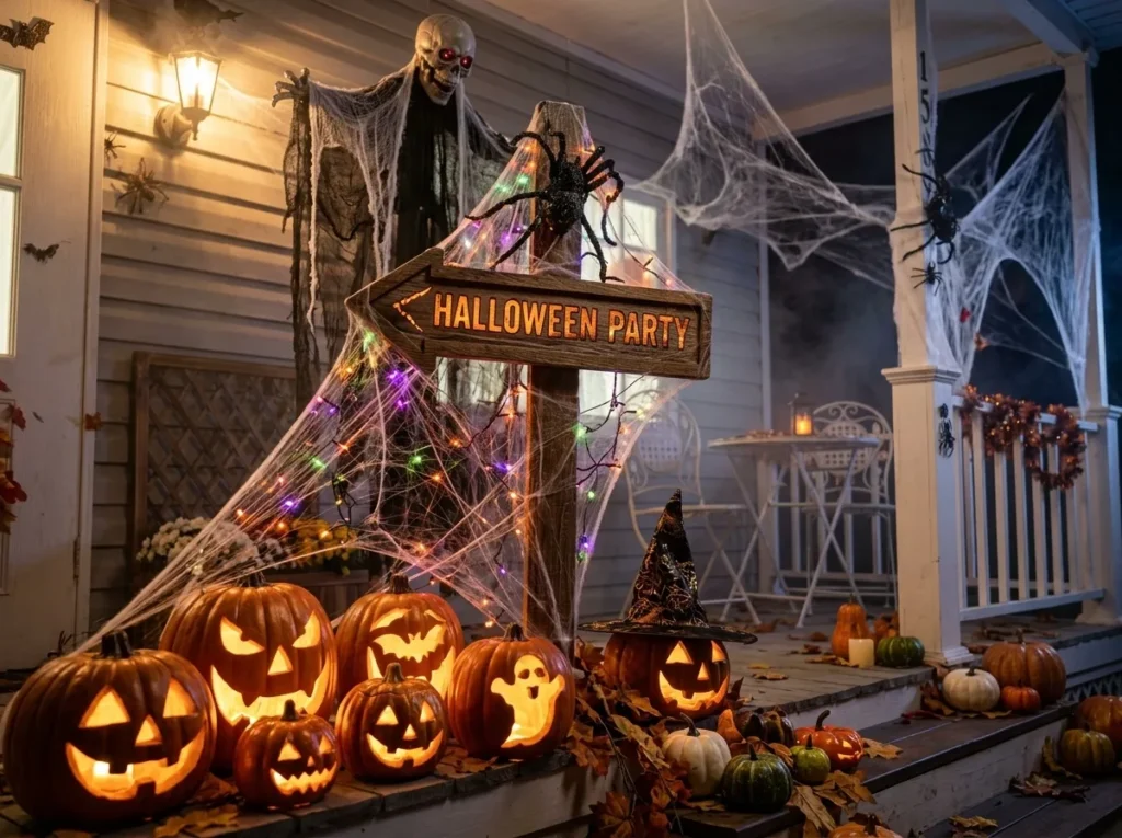 Colorful Halloween Entryway Decor Ideas That Aren't Spooky (Just Happy!)